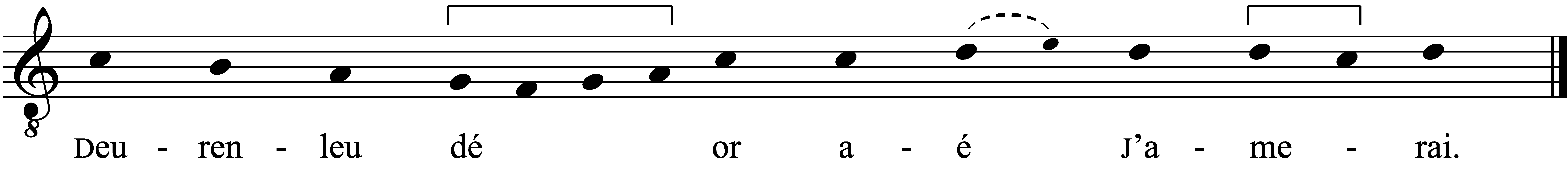 Refrain musical notation